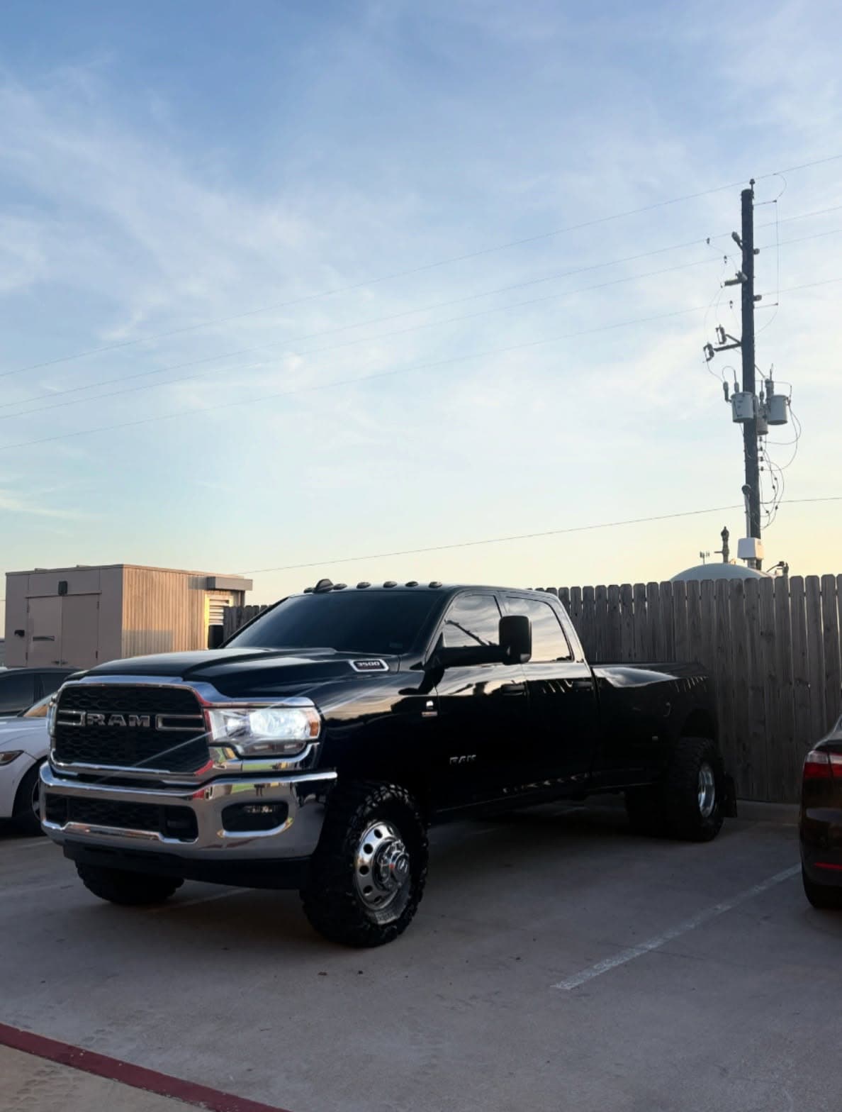 Black RAM 3500 with dark tint
