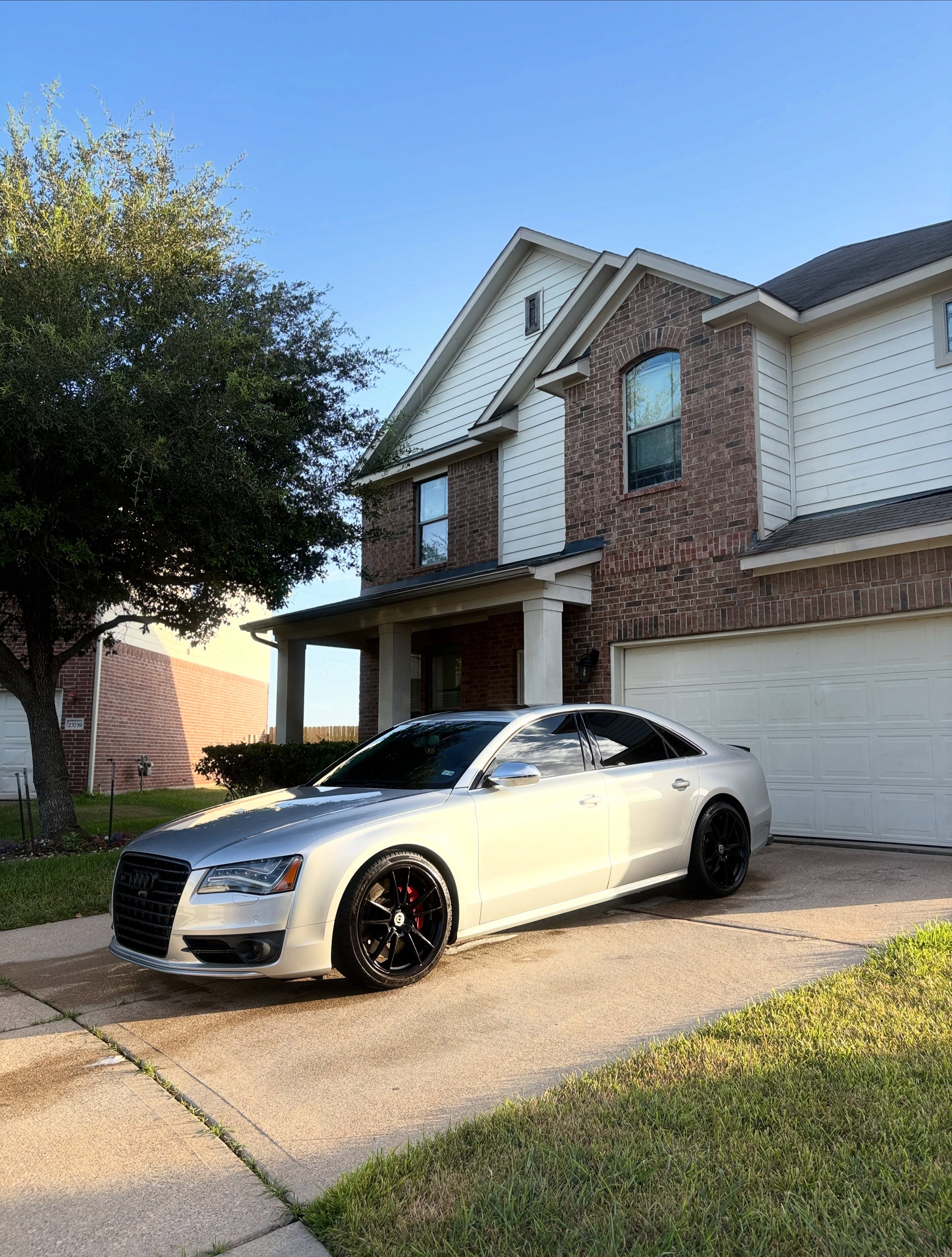 Audi sedan with ceramic window film
