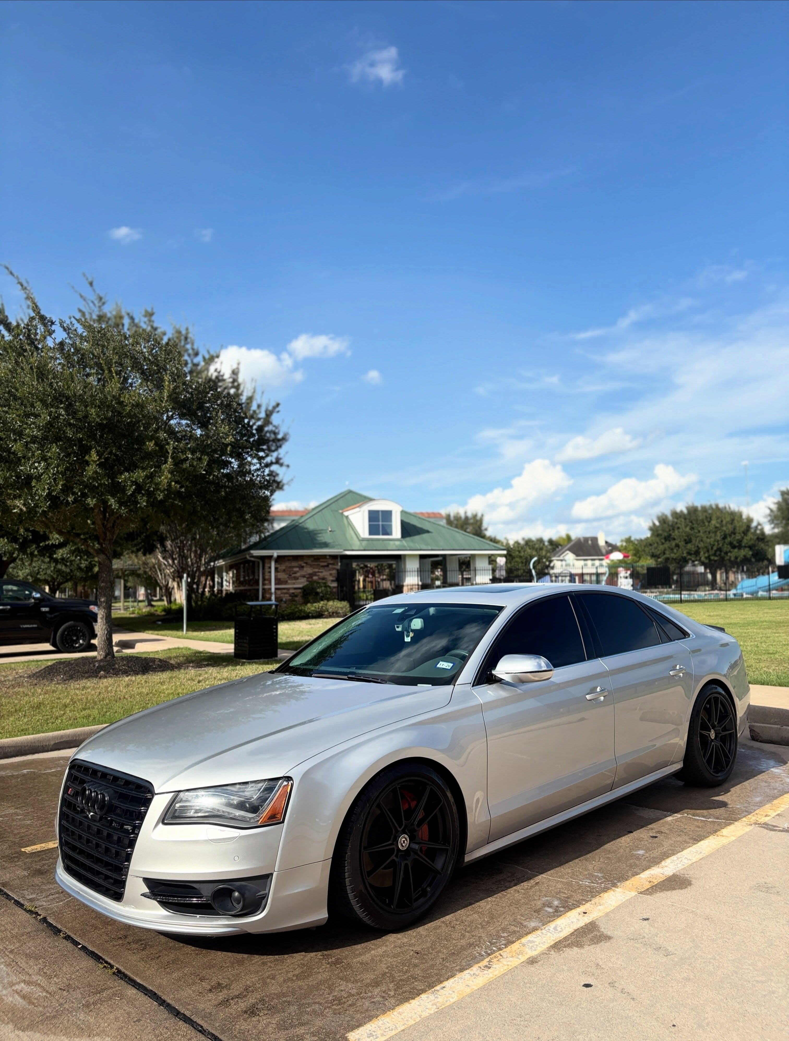 Audi S8 with automotive film finish